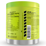 Cellucor C4 Original, Green Apple — back of pack
