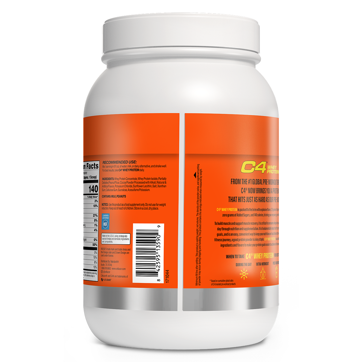 Cellucor Cellucor C4 Pro Whey 980g 1.13kg Hershey's reece s peanut butter back of pack