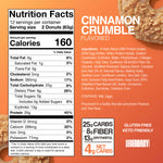 Legendary Foods Protein Donut Cinnamon Crumble nutrition panel