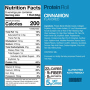 Legendary Foods Protein Sweet Roll Cinnamon nutrition panel