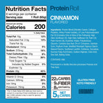 Legendary Foods 8-Pack Protein Sweet Roll Cinnamon nutrition panel