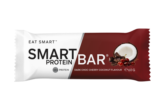 Smart Protein Bar Smart Bar Dark Choc Cherry Coconut front of pack