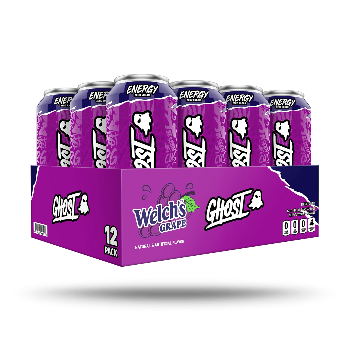 Ghost 12-Pack Energy RTD - Grape, 500ml