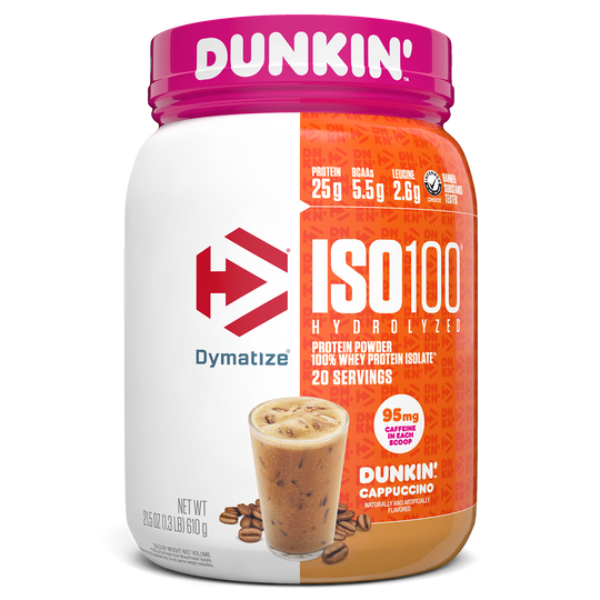 Dymatize Iso 100, Dunkin Cappuccino New powder