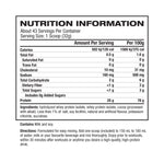 Dymatize ISO100 Gourmet Chocolate nutrition panel