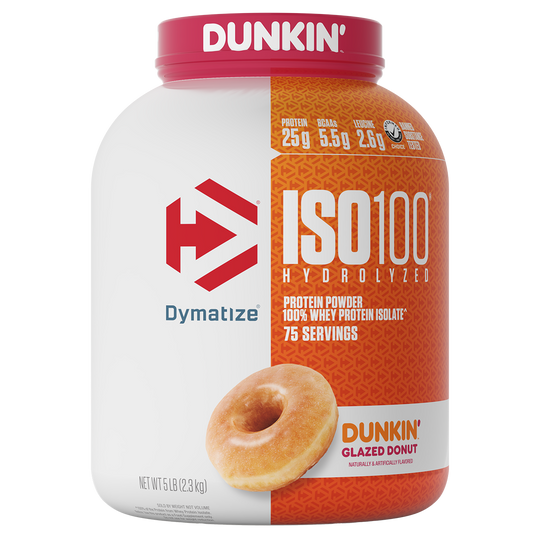 Dymatize Iso 100, Dunkin Glazed Donut New protein bar