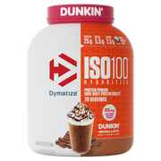 Dymatize Iso 100 whey protein powder, Dunkin Mocha Latte New powder, 2.27kg, NZ Supps