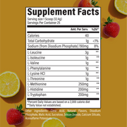 Raw Nutrition EAA Strawberry Lemonade nutrition panel
