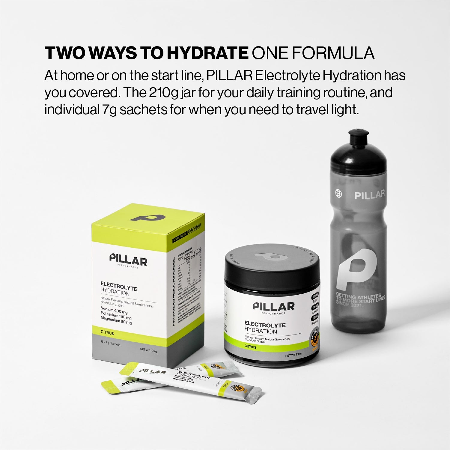 Pillar Performance Electrolyte Hydration Sticks, Citrus