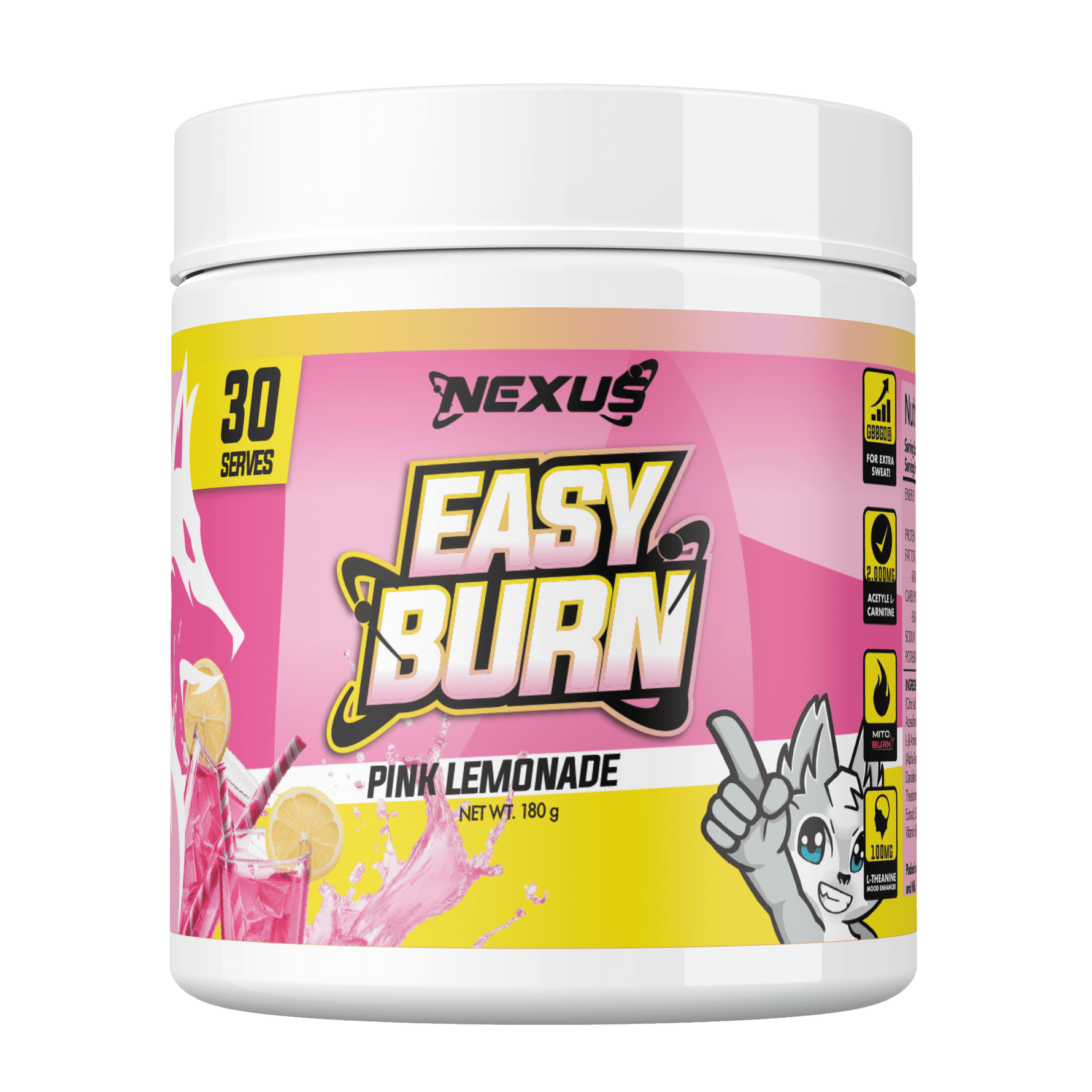 Nexus Easy Burn, Pink Lemonade powder