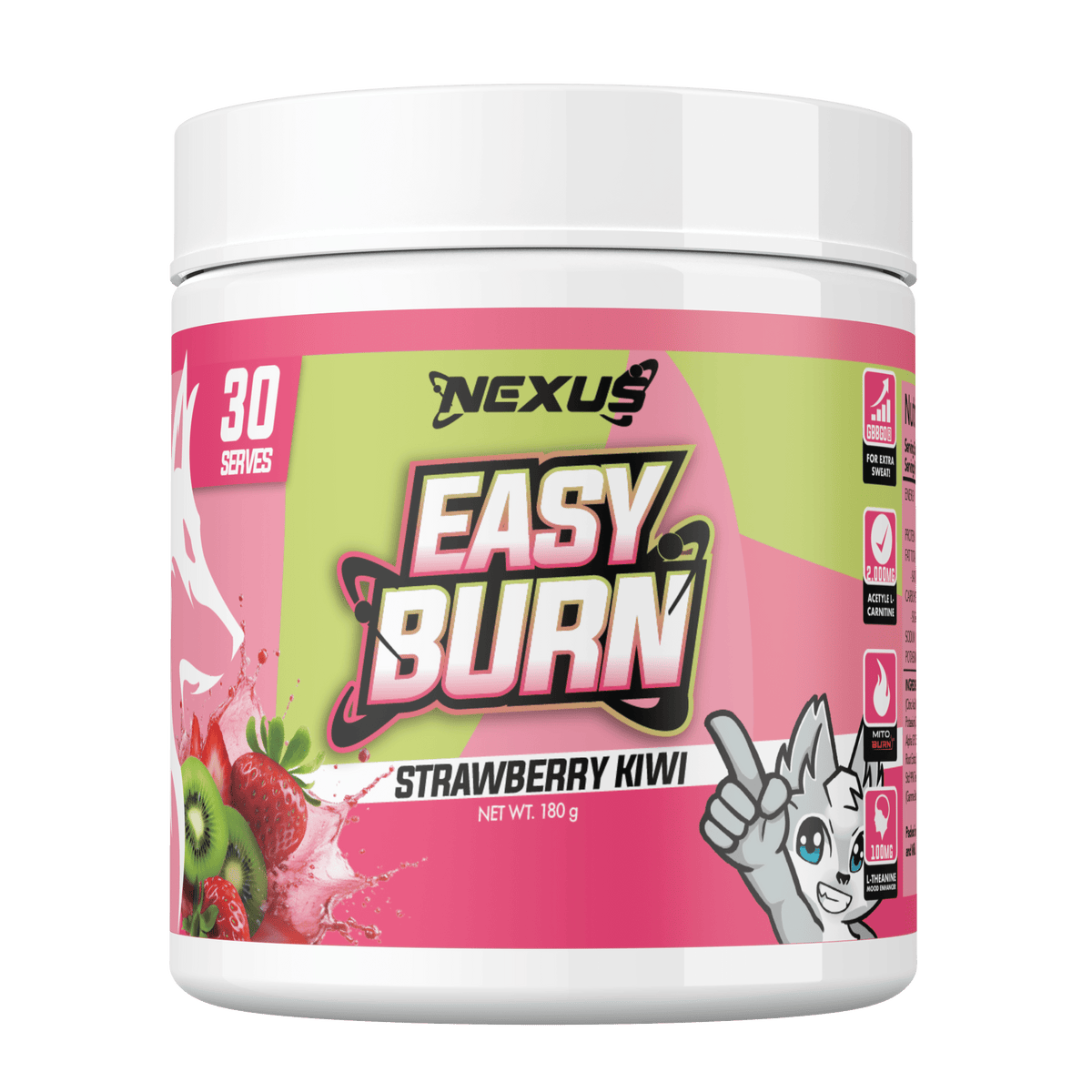 Nexus Easy Burn, Strawberry Kiwi powder