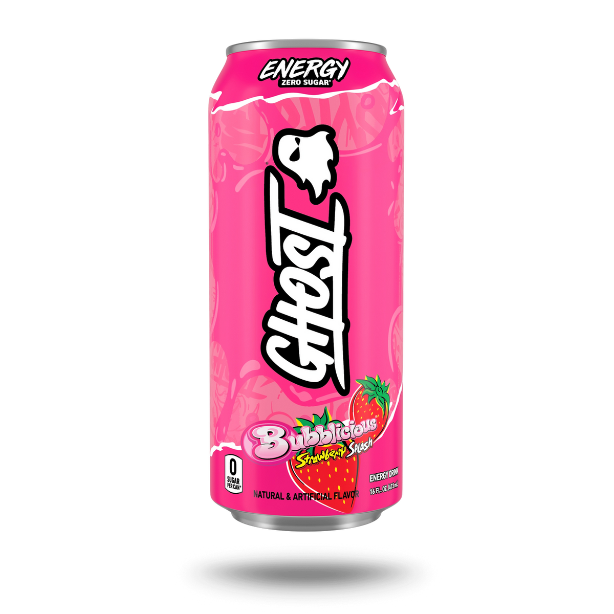 Ghost Energy Strawberry Bubblegum 500ml front