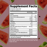 CBUM Essentials Charged Sour Watermelon supplement facts and nutrition panel