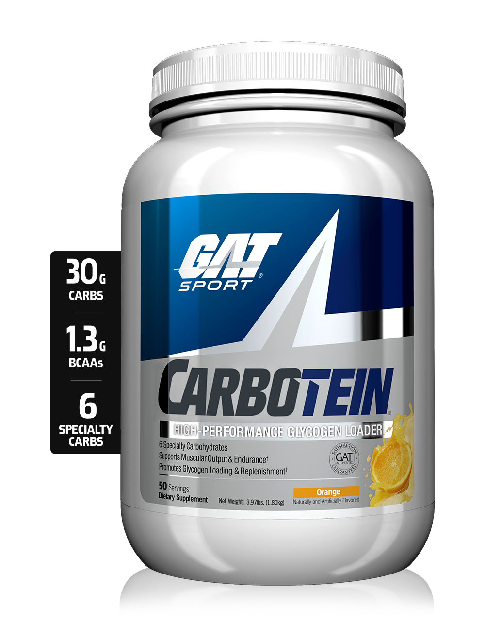 GAT Sport Carbotein Orange 50 Serves front