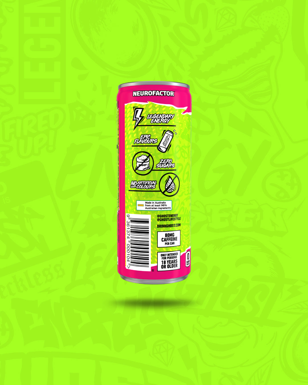 Ghost Energy RTD - Warheads Watermelon