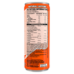 Ghost Energy RTD Peach supplement facts and nutrition panel