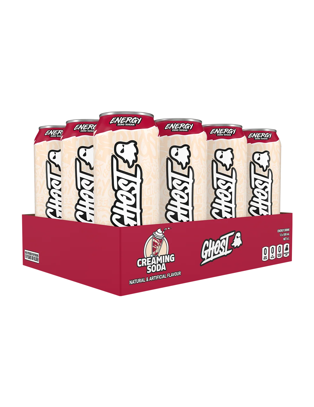 Ghost Energy RTD Creaming Soda 500ml 12-pack case