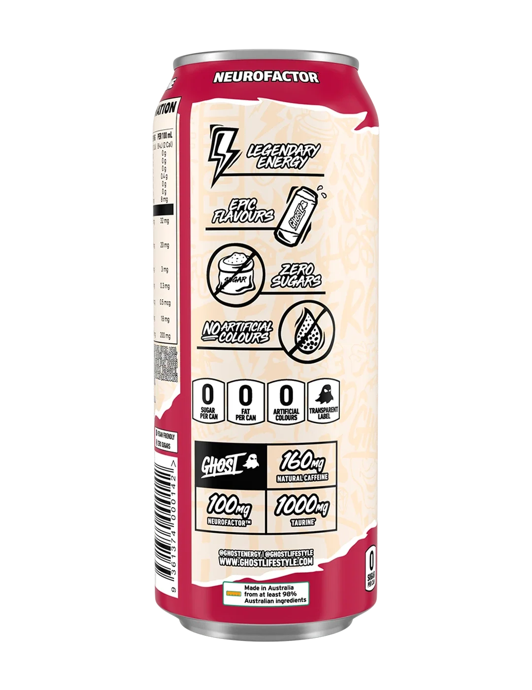 Ghost Energy RTD Creaming Soda 500ml side