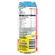 Ghost 12-Pack Energy RTD Sour Strip nutrition panel
