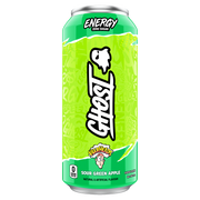 Ghost Energy RTD, Warheads Sour Green Apple New