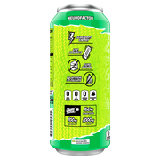 Ghost Energy RTD, Warheads Sour Green Apple New — side of pack