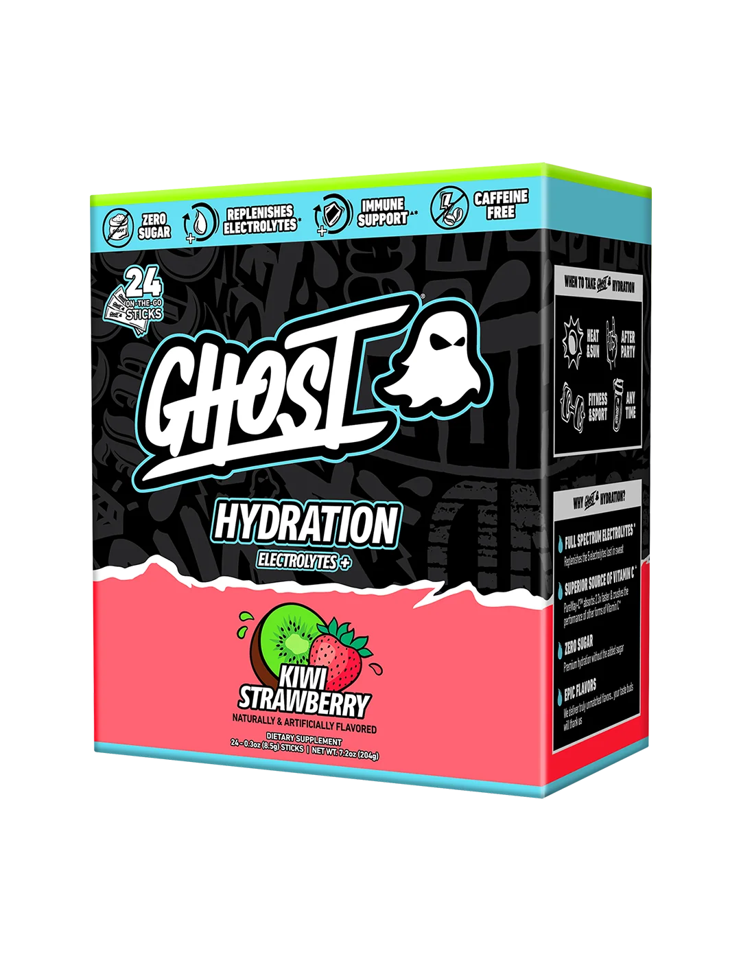 Ghost Hydration Sticks Kiwi Strawberry box front