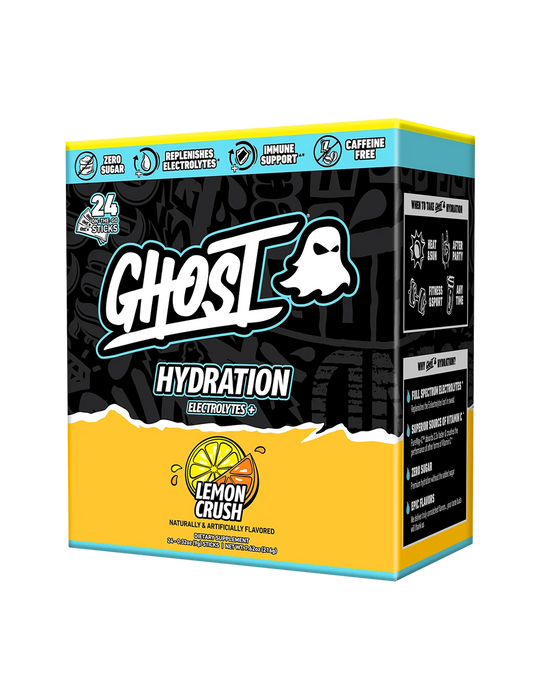 Ghost Hydration Sticks Lemon Crush box front