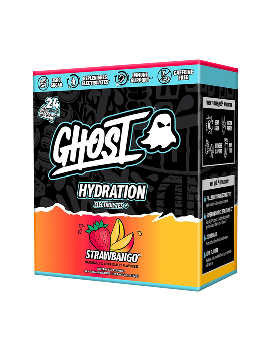 Ghost Hydration Sticks Strawbango box front