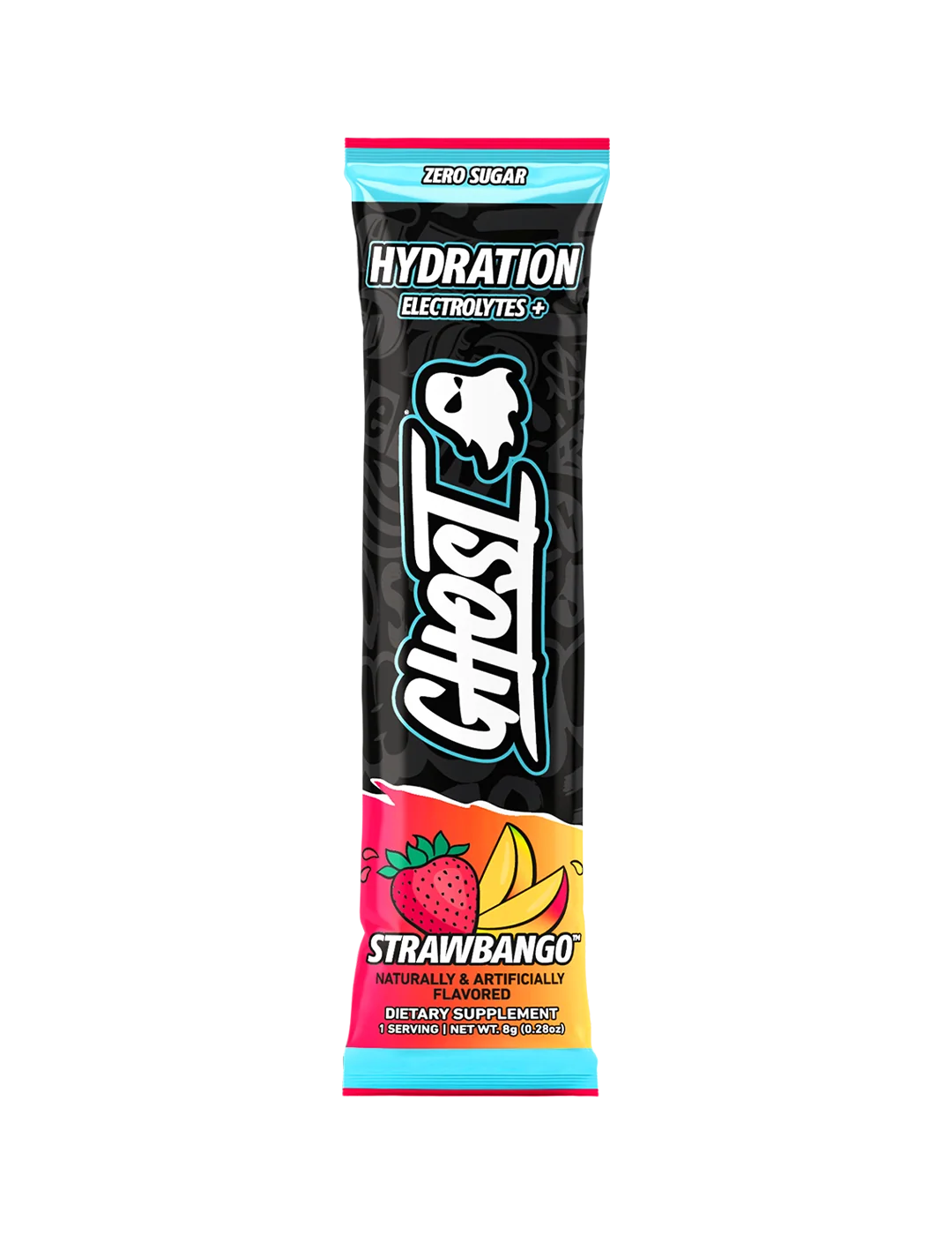Ghost Hydration Sticks Strawbango single stick