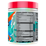Ghost Intra Blue Raspberry supplement facts and nutrition panel