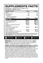 Ghost Pump V2 Peach supplement facts and nutrition panel