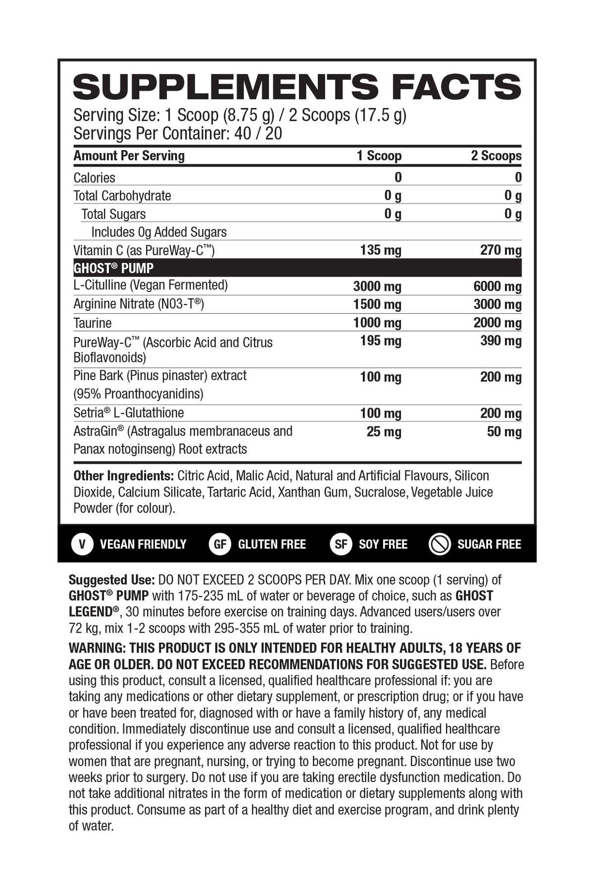 Ghost Pump V2 - Warheads Watermelon - label