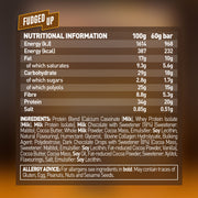 Grenade 12-Box Protein Bar Fudge Up nutrition panel