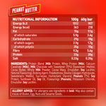 Grenade 12-Box Protein Bar Peanut Nutter nutrition panel