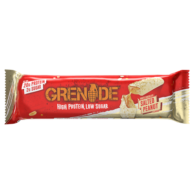 Grenade Protein Bar, White Choc Salted Peanut, NZ Supps