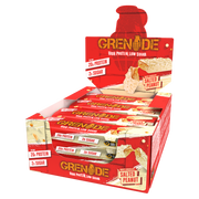 Grenade 12-Box Protein Bar White Choc Salted Peanut, NZ Supps