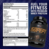 EHPlabs IsoPept Zero supplement facts and nutrition panel