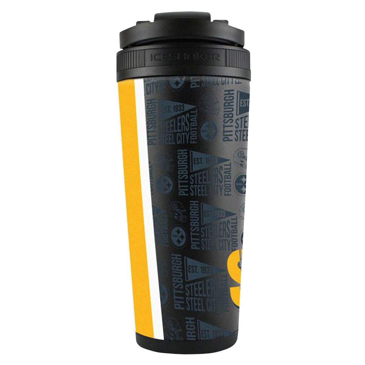 Ice Shaker NFL SS Bottle, Steelers — side of pack