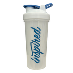Inspired Blue Logo Shaker, White