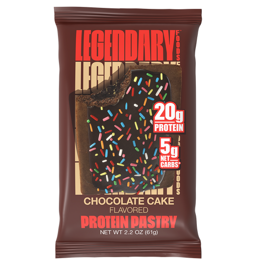 Legendary Foods Protein Pastry 61g, Chocolate Cake protein bar