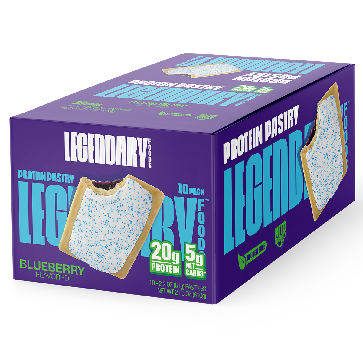 Legendary Foods 10-Pack Protein Pastry Blueberry
