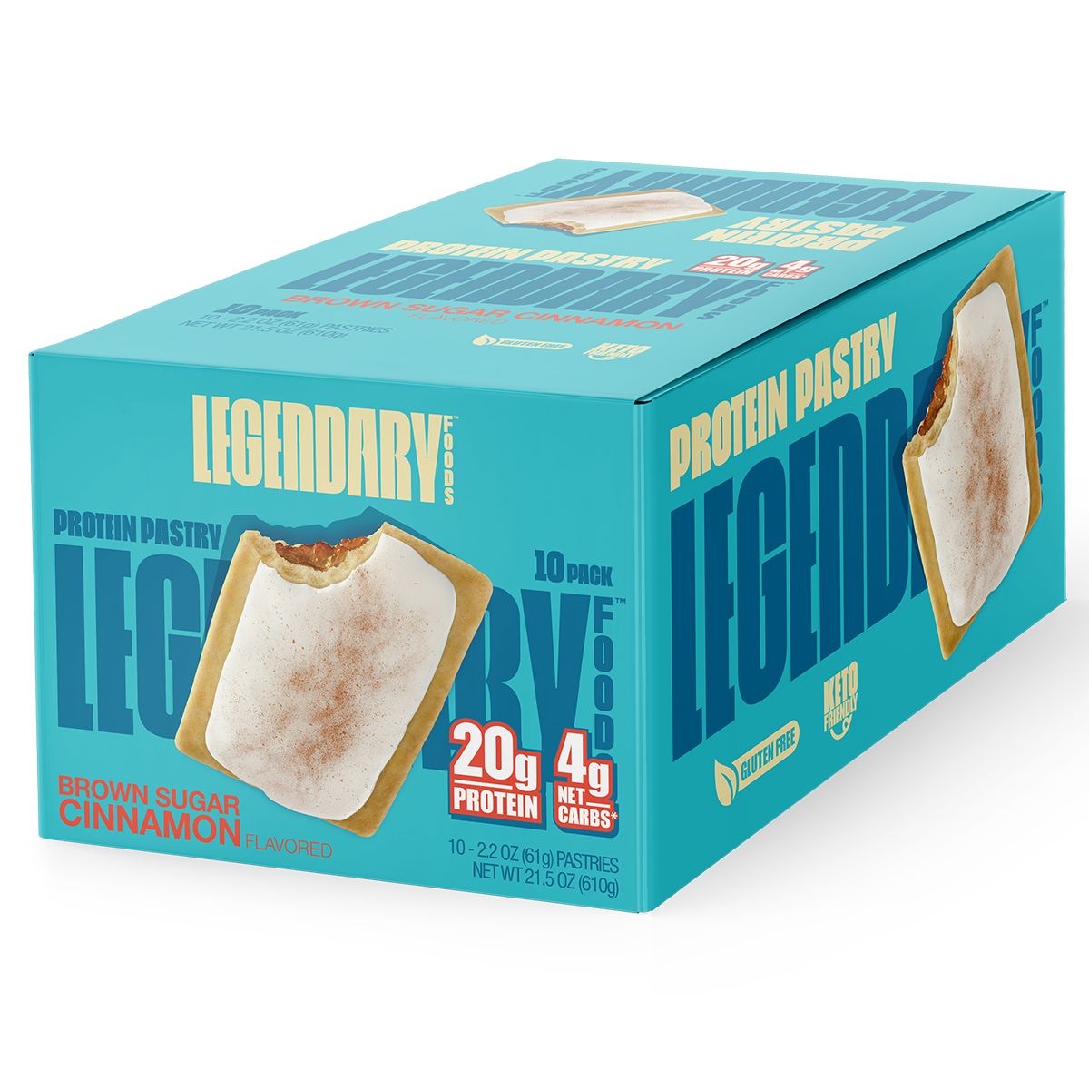 Legendary Foods 10-Pack Protein Pastry Brown Sugar Cinnamon