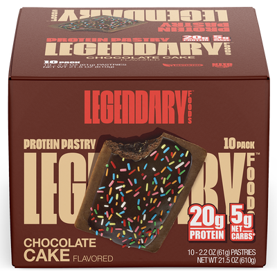 Legendary Foods Chocolate Cake protein bar, 610g, NZ Supps