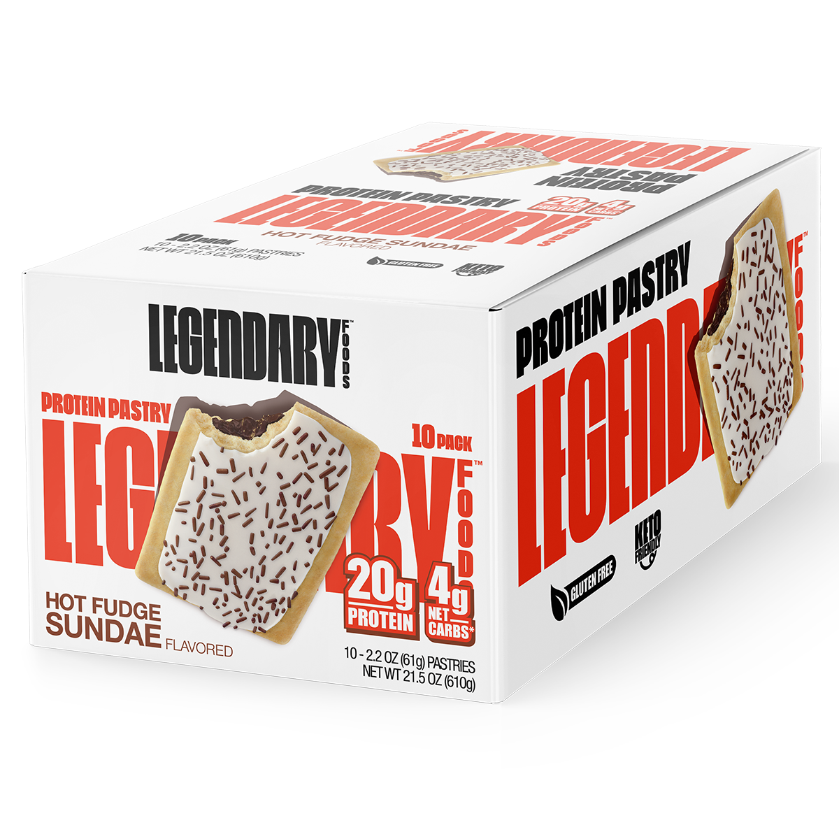 Legendary Foods 10-Pack Protein Pastry Hot Fudge