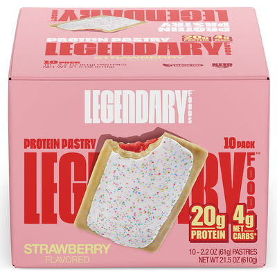 Legendary Foods Strawberry protein bar, 610g, NZ Supps