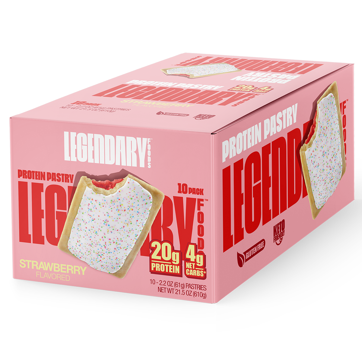 Legendary Foods 10-Pack Protein Pastry Strawberry