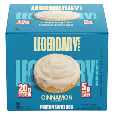 Legendary Foods Cinnamon protein bar, 536g, NZ Supps