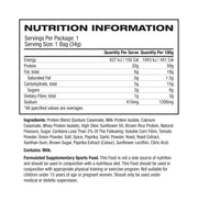 Legendary Foods Protein Pop Chips BBQ nutrition panel