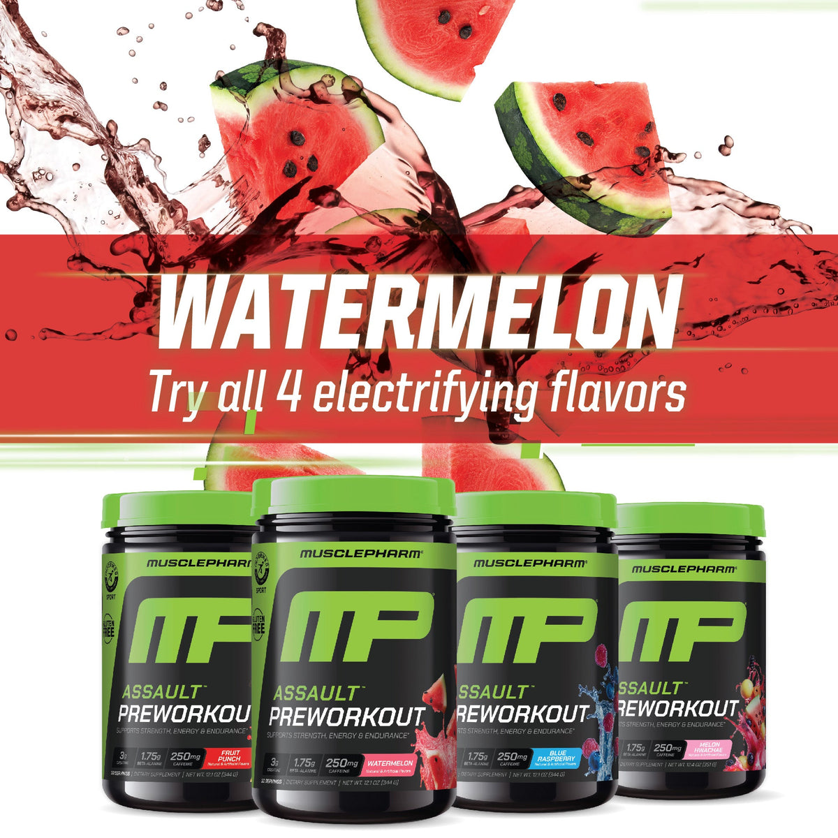 MusclePharm Assault Sport, Watermelon
