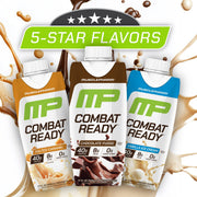 MusclePharm Combat Ready RTD, Chocolate — pack (4)